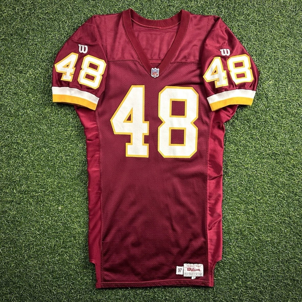 1997 Wilson NFL Game Issued Jersey Washington Redskins Stephen Davis Autograph