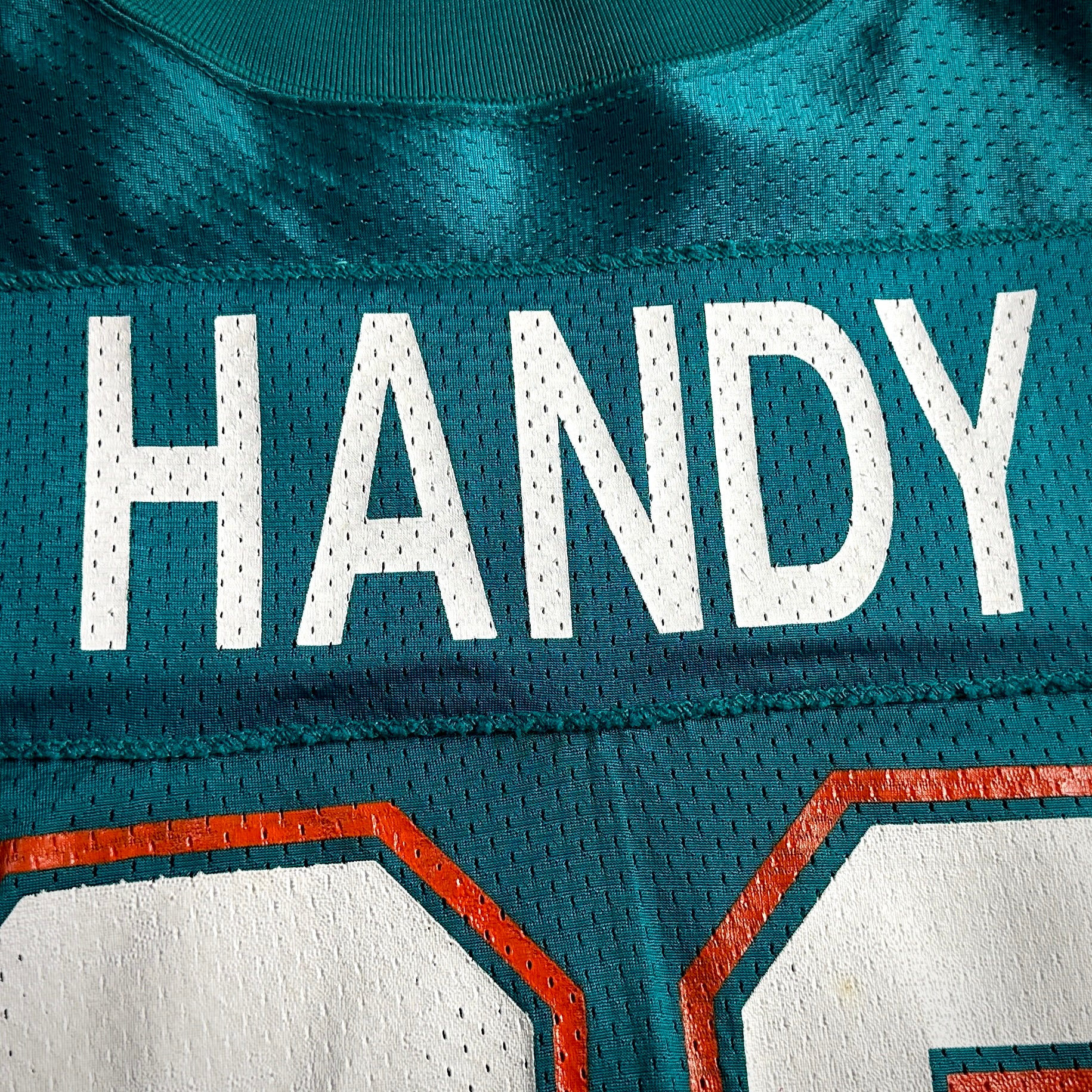 1991 Wilson NFL Game Used Worn Jersey Miami Dolphins Darren Handy Joe Robbie JR