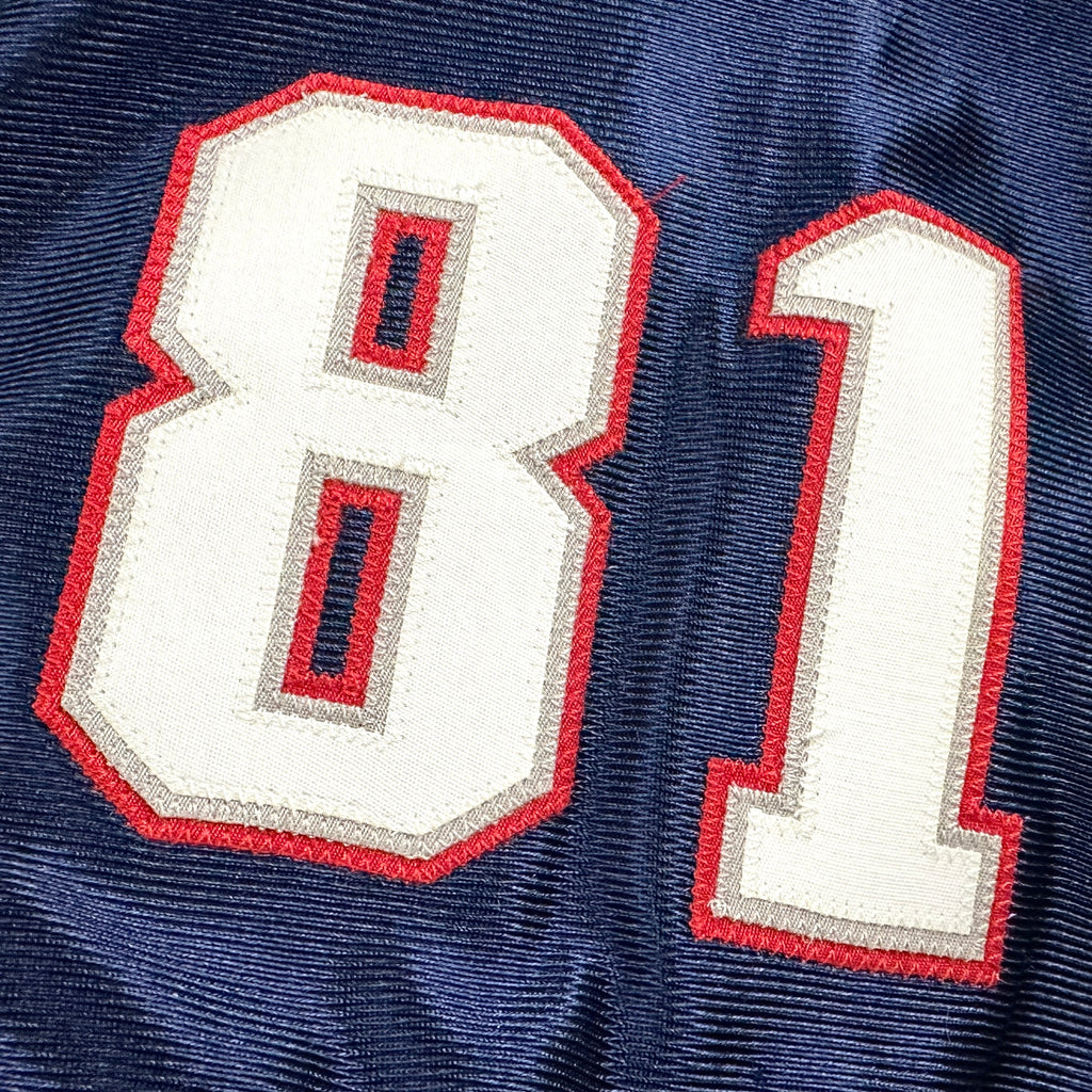 2007 Reebok NFL Authentic Jersey New England Patriots Randy Moss Blue Home Sz. 52