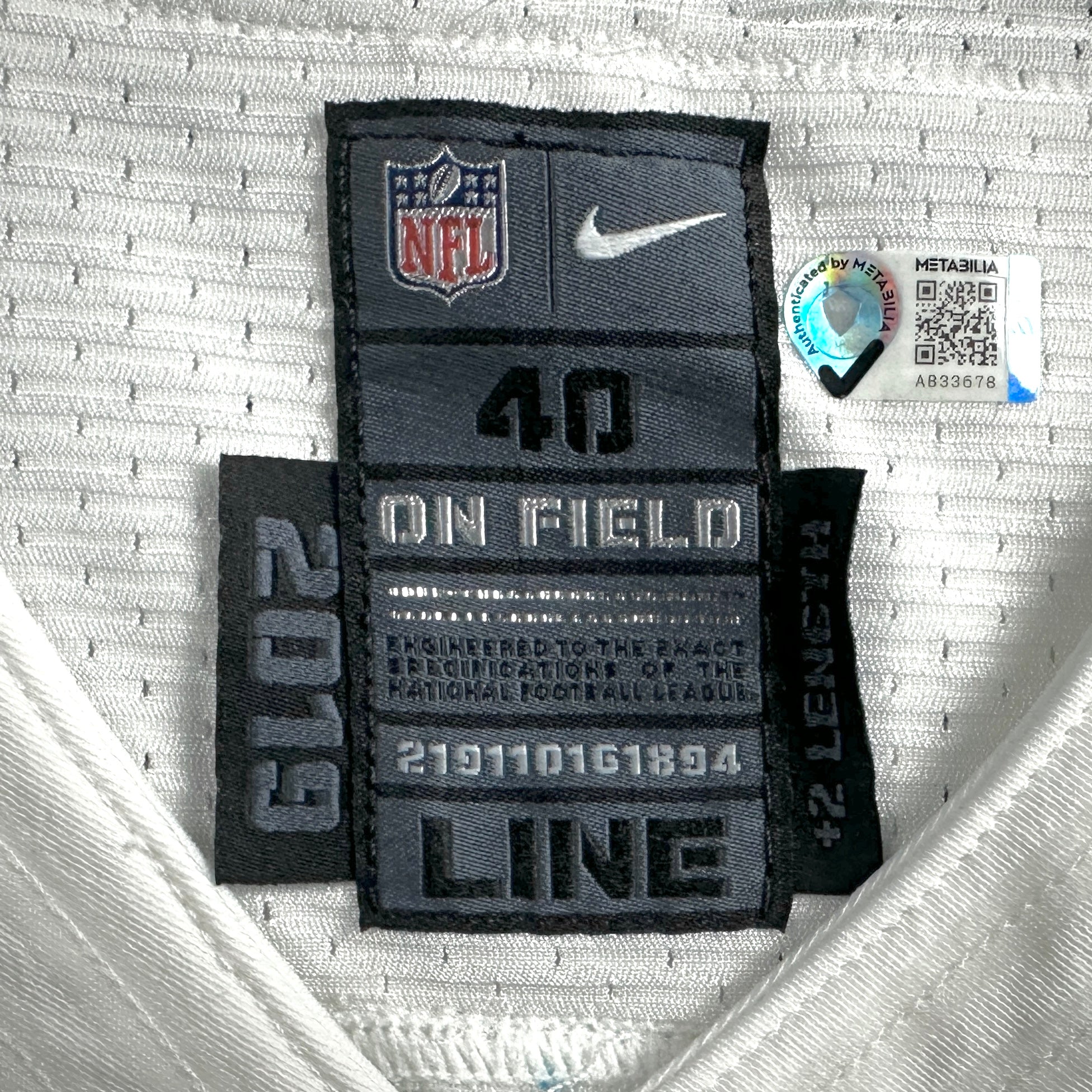 2019 Nike NFL Authentic Game-Issued Jersey Indianapolis Colts James Williams Team COA