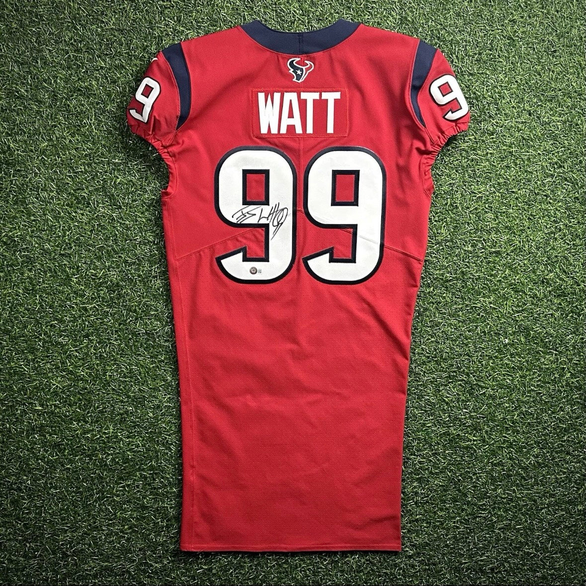 2020 Nike NFL Team Issued Red Game Jersey Houston Texans JJ Watt Autograph COA
