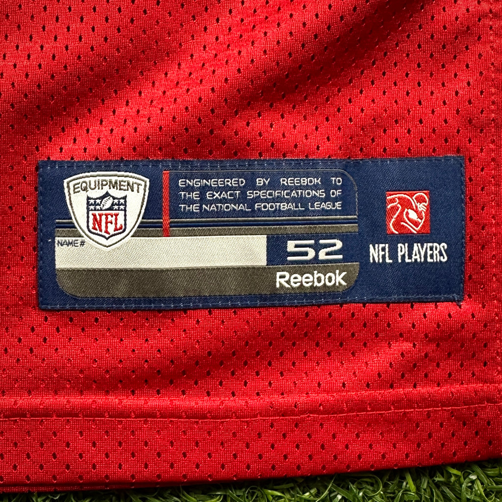 2011 Reebok NFL Authentic Red Throwback Jersey New England Patriots Tom Brady Sz. 52