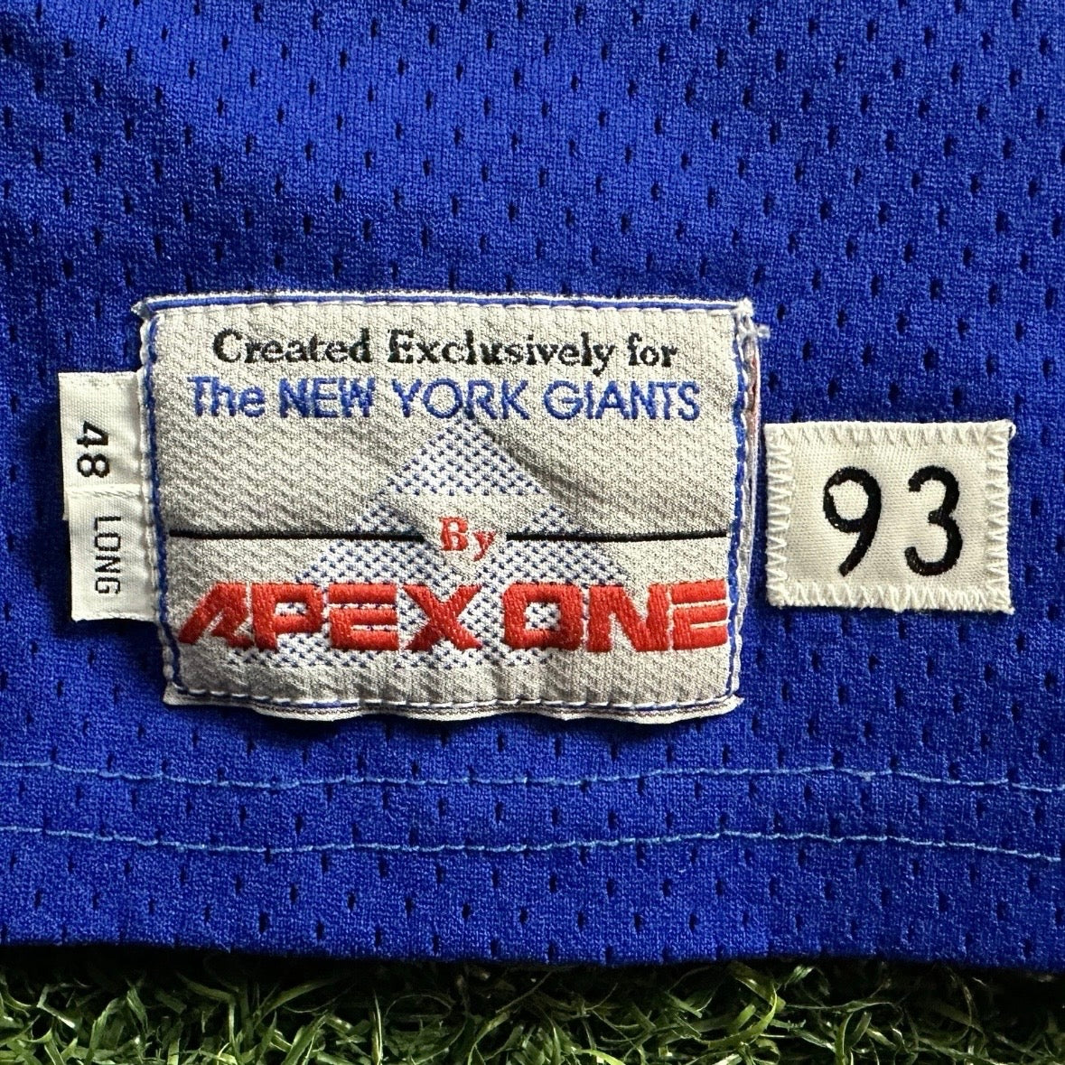 1994 Apex NFL Game Used Rookie Jersey New York Giants Jason Winrow 48 Ohio State