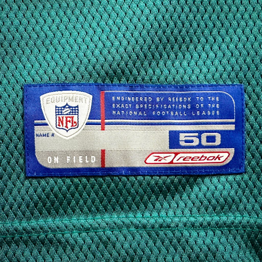 2002 Reebok NFL Authentic Jersey Miami Dolphins Ricky Williams Sz. 50 Anniversary Patch