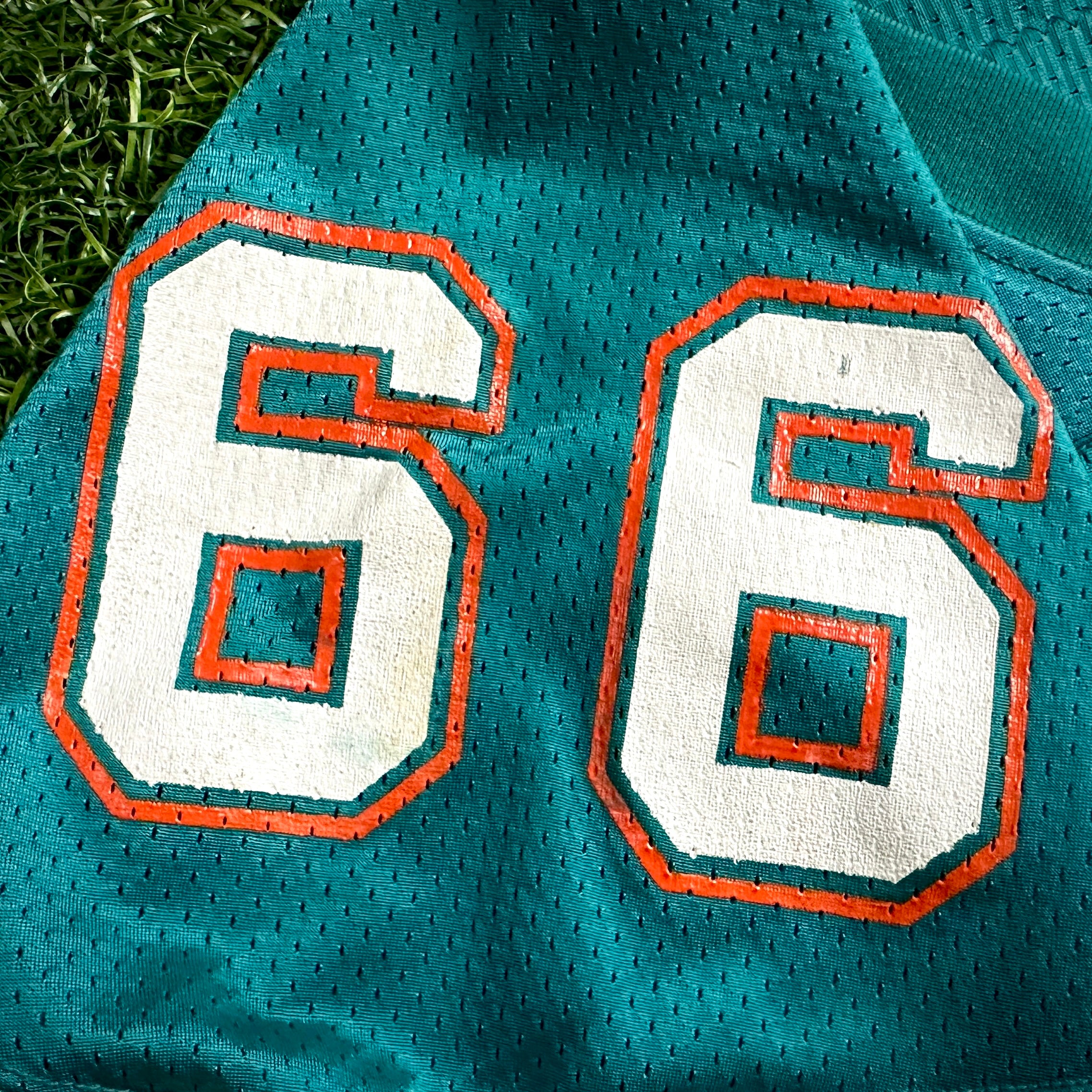 1991 Wilson NFL Game Used Worn Jersey Miami Dolphins Darren Handy Joe Robbie JR