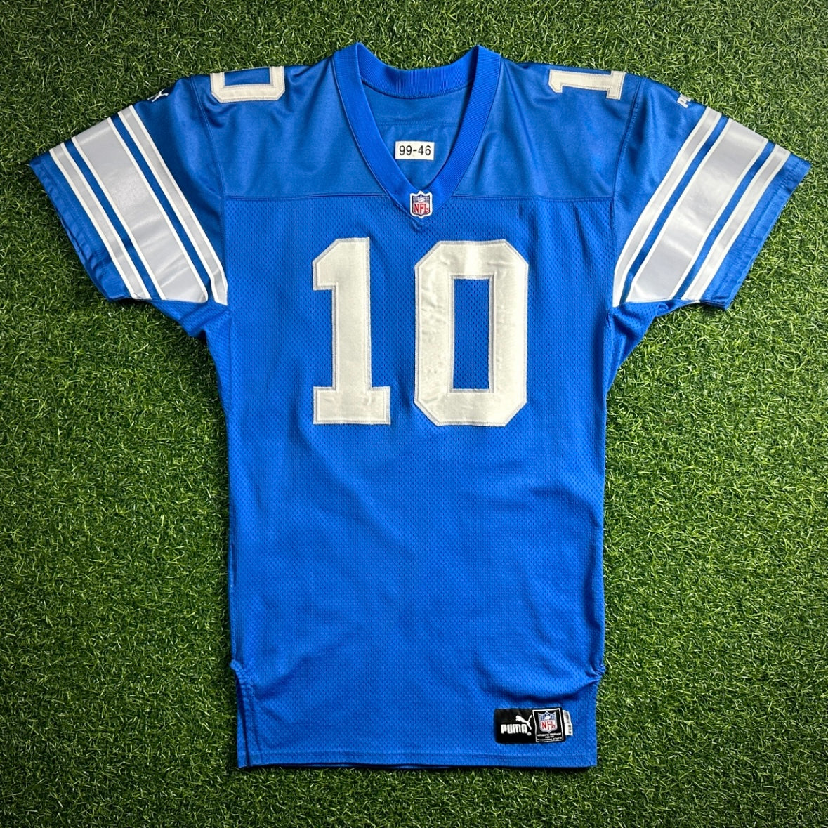 1999 Puma NFL Authentic Game-Issued Jersey Detroit Lions Charlie Batch Sz. 46