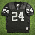 2001 Reebok NFL Authentic Jersey Oakland Raiders Charles Woodson Sz. 48 Vintage