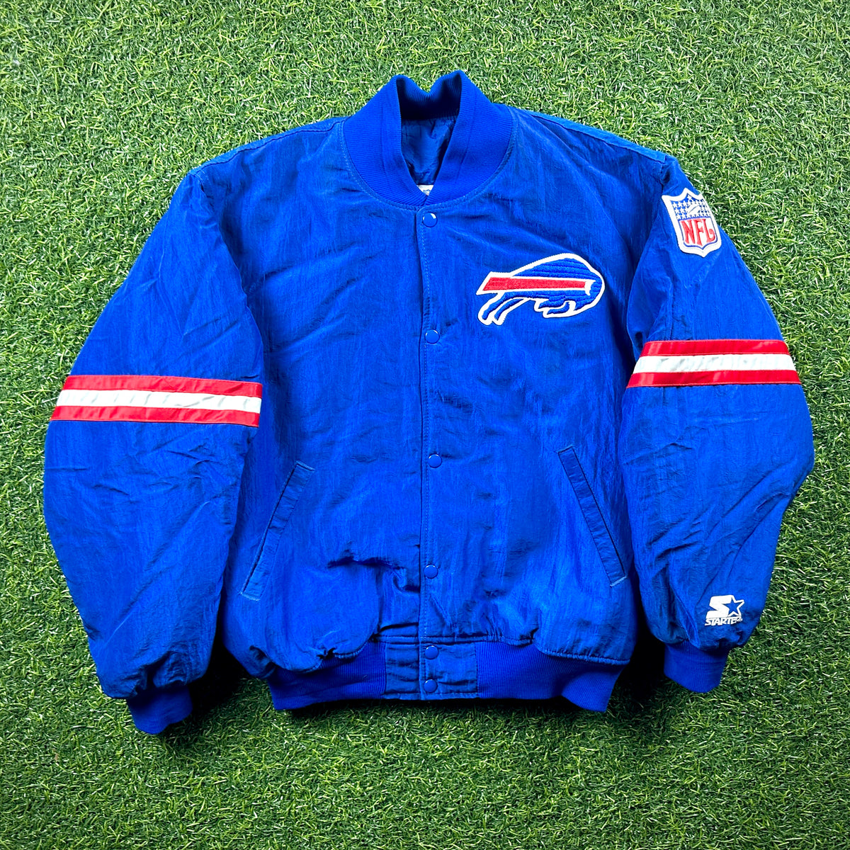90’s Starter NFL Pro Line Jacket Buffalo Bills Sz. L (M) Vintage Heavyweight