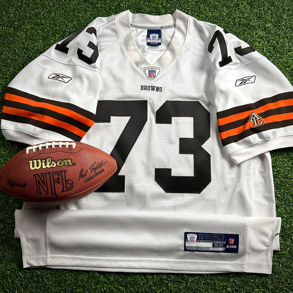2007 Reebok NFL Authentic Jersey Cleveland Browns Joe Thomas 52 Rookie Vintage
