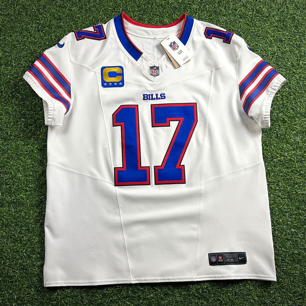 New! 2025 Nike NFL Vapor FUSE Elite Authentic Jersey Buffalo Bills Josh Allen Sz. 48 White Road