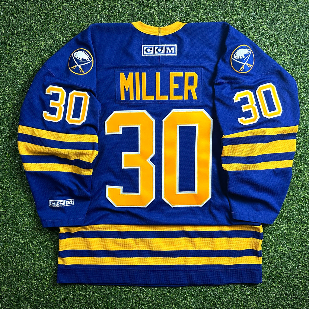 2006 CCM NHL Buffalo Sabres Alternate Jersey Ryan Miller Sz L Vintage MiC