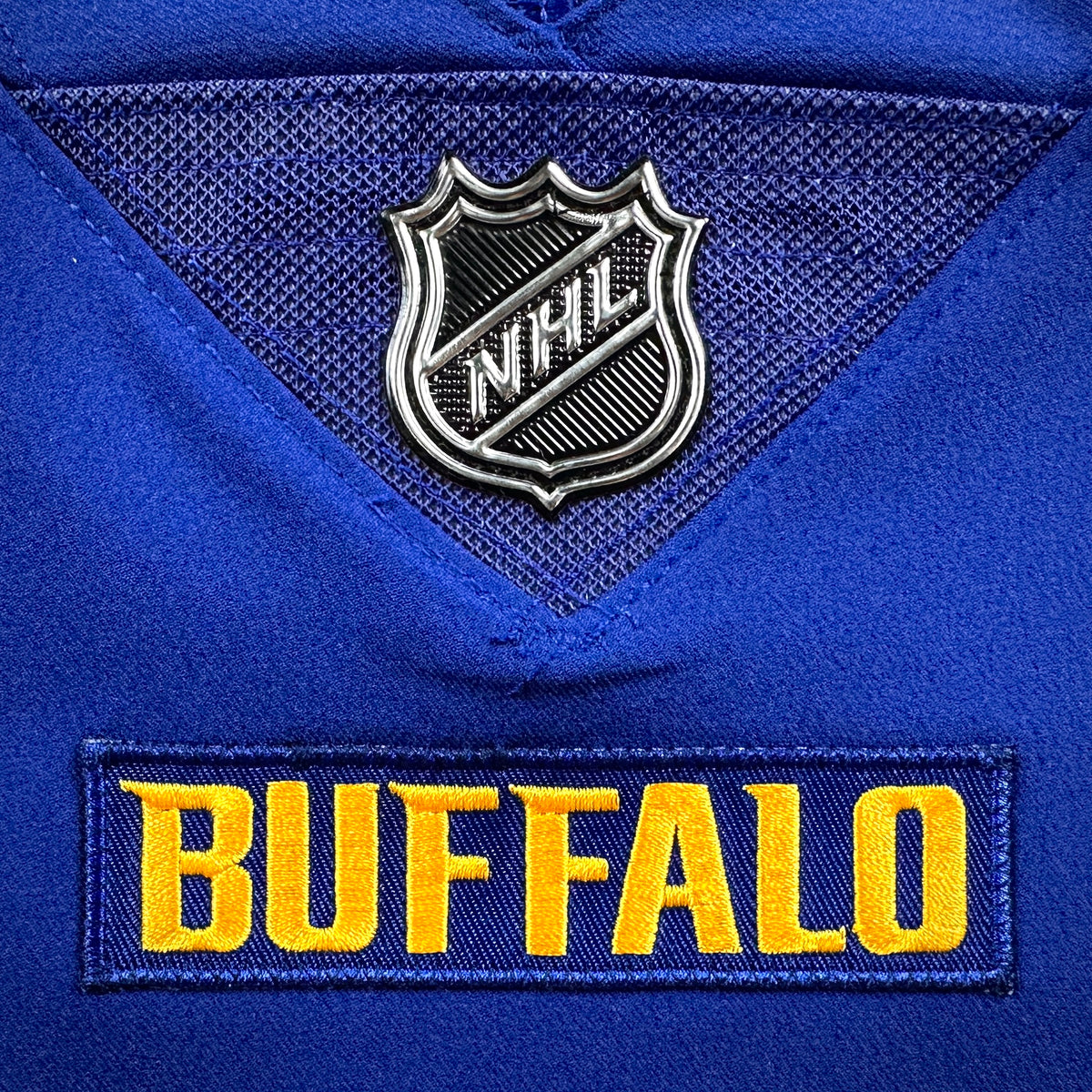 New! Nike NFL X NHL Vapor Elite Authentic Jersey Buffalo Bills Sabres Josh Allen Blue Sz. 44