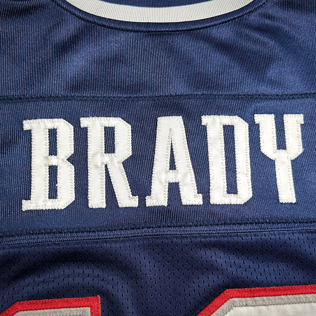 2011 Reebok NFL Authentic Jersey New England Patriots Tom Brady Sz. 52 MHK Pro Lettering