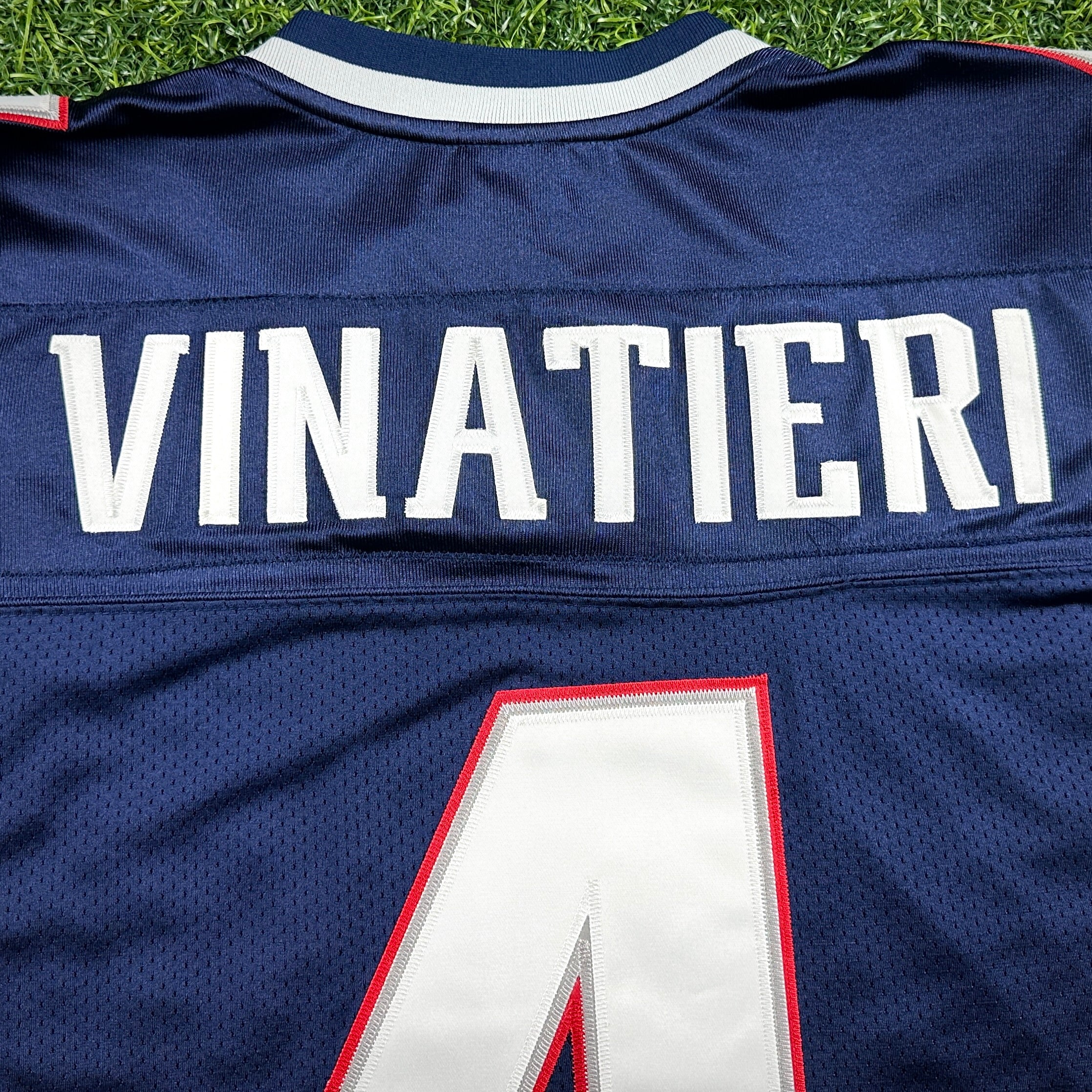 New! 2004 Reebok NFL Authentic Jersey New England Patriots Adam Vinatieri Sz. 52