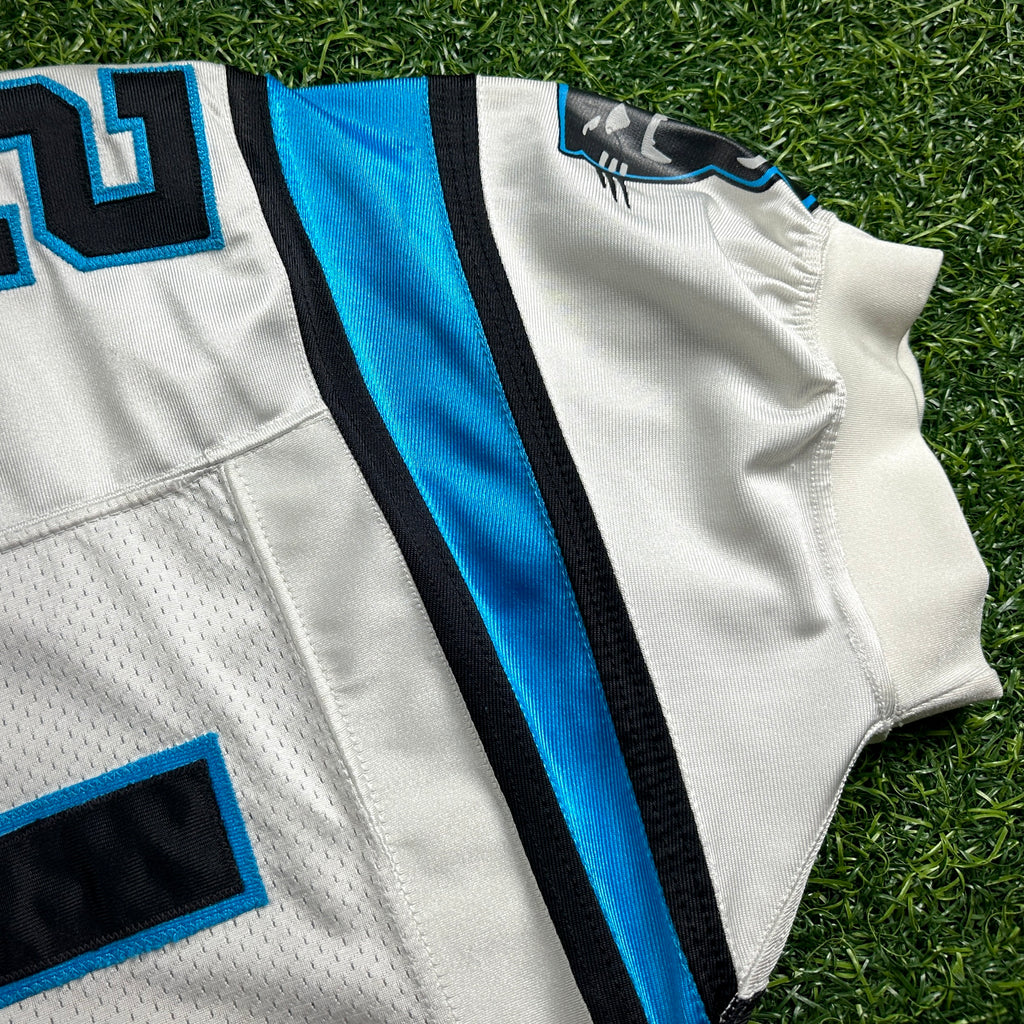 2004 Reebok NFL Game Used Worn Jersey Carolina Panthers Joey Harris Sz 40 Rookie