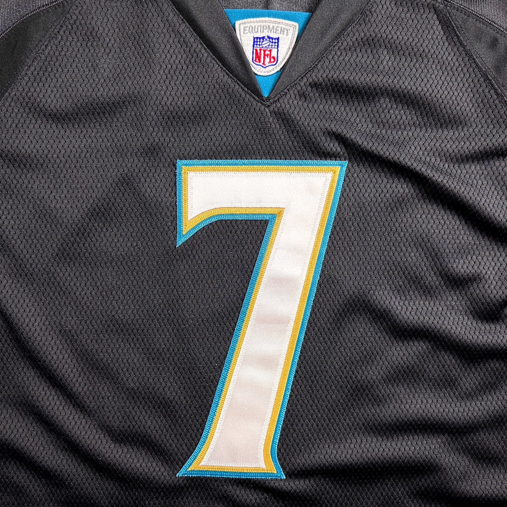 2005 Reebok NFL Authentic Jersey Jacksonville Jaguars Byron Leftwich Sz 50 Black