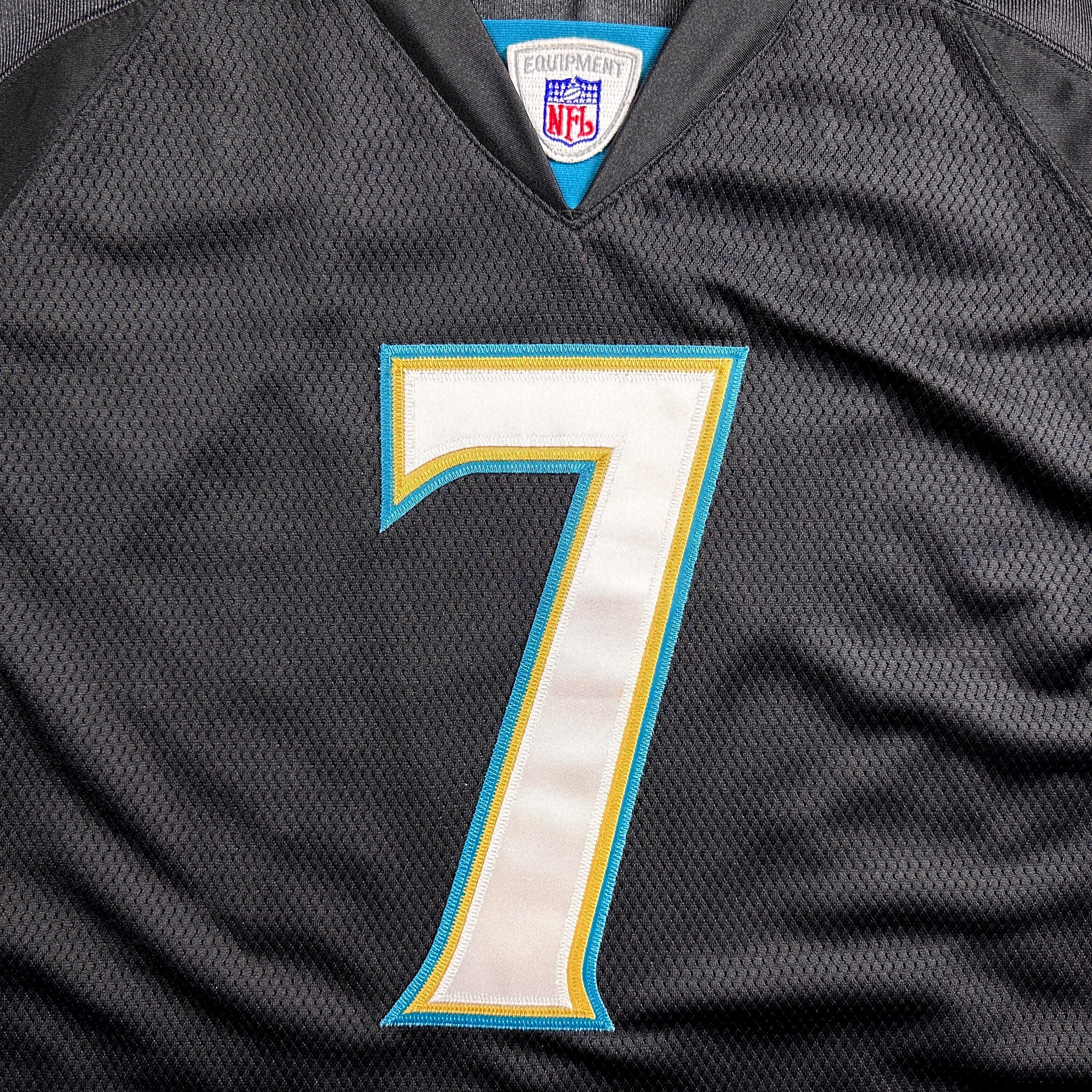 2005 Reebok NFL Authentic Jersey Jacksonville Jaguars Byron Leftwich Sz 50 Black