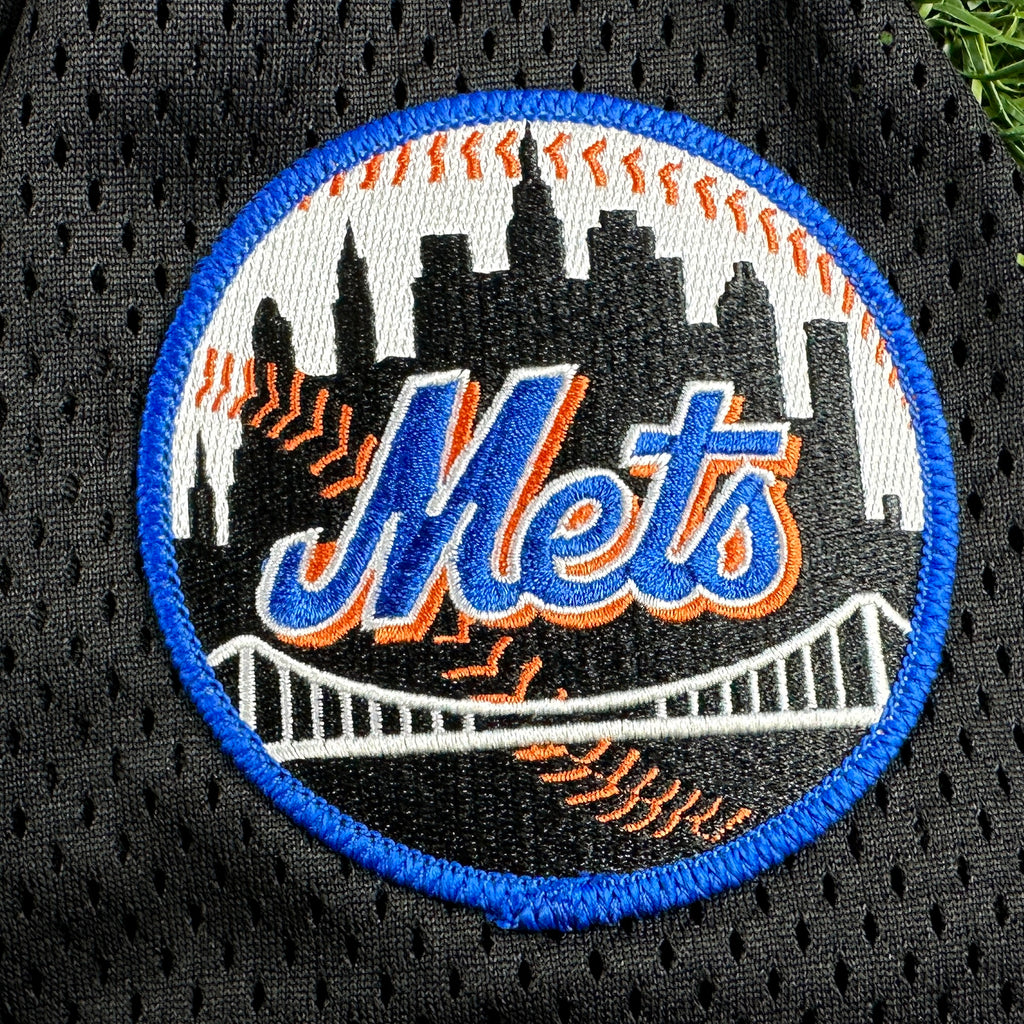 2000 Majestic MLB Jersey New York Mets Garth Brooks Black Sz. M Vintage