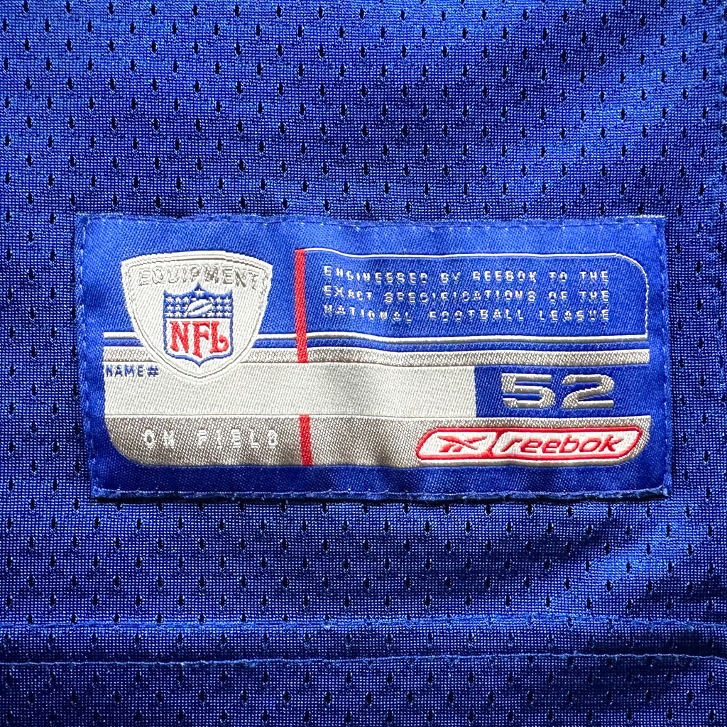 2002 Reebok NFL Authentic Jersey New York Giants Tiki Barber Sz. 52 Vintage