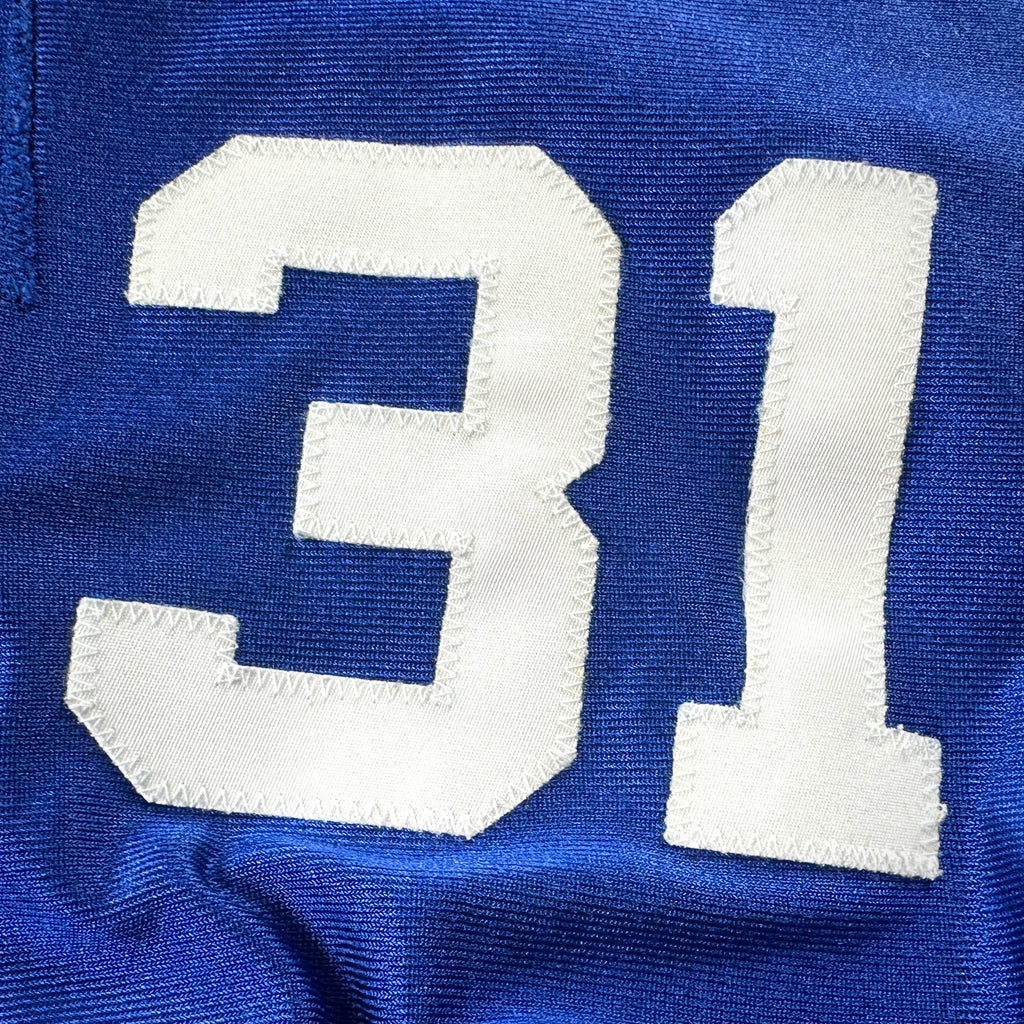 2001 Reebok NFL Authentic Jersey New York Giants Jason Sehorn Sz. 48 Helmet Tag