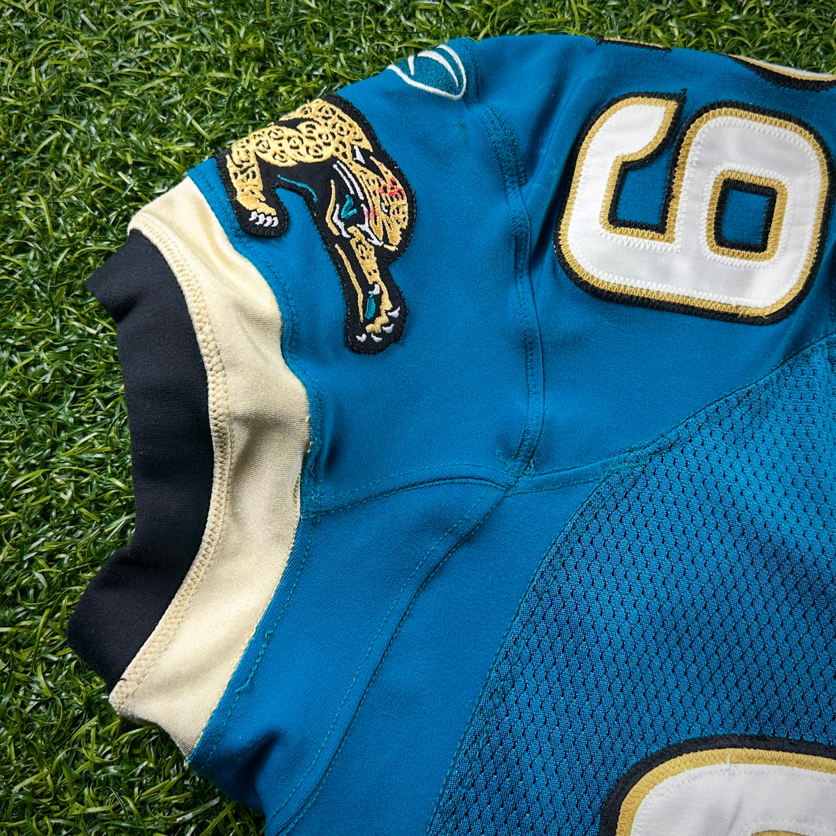 2007 Reebok NFL Game-Used Jersey Jacksonville Jaguars Brian Williams Teal Throwback