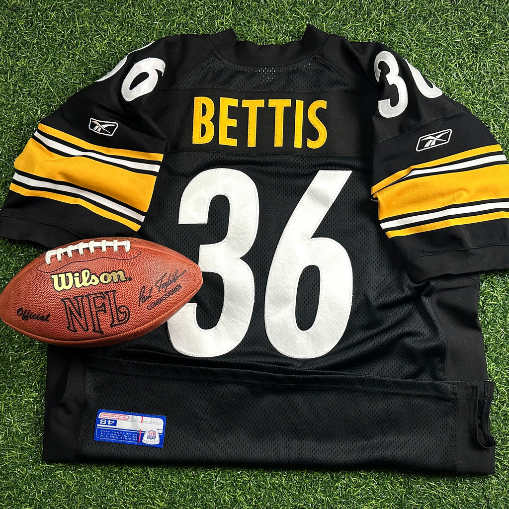 2003 Reebok NFL Authentic Jersey Pittsburgh Steelers Jerome Bettis Sz 48 Vintage