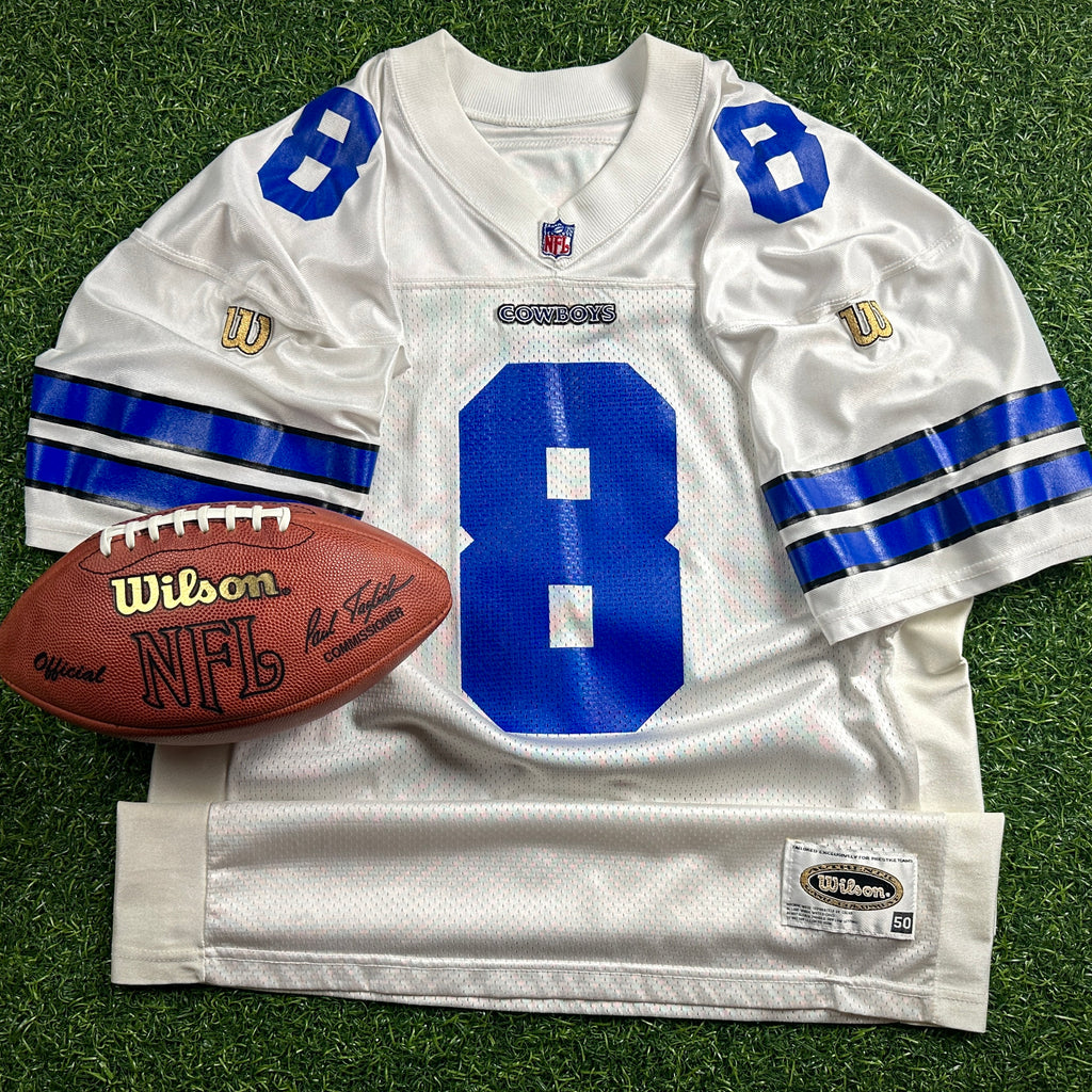 1995 Wilson NFL Authentic Jersey Dallas Cowboys Troy Aikman Sz. 50 Vintage