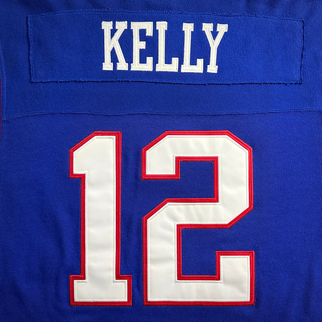 2003 Reebok Gridiron Classics NFL Throwback Jersey Sweater Buffalo Bills Jim Kelly Sz. L Vintage