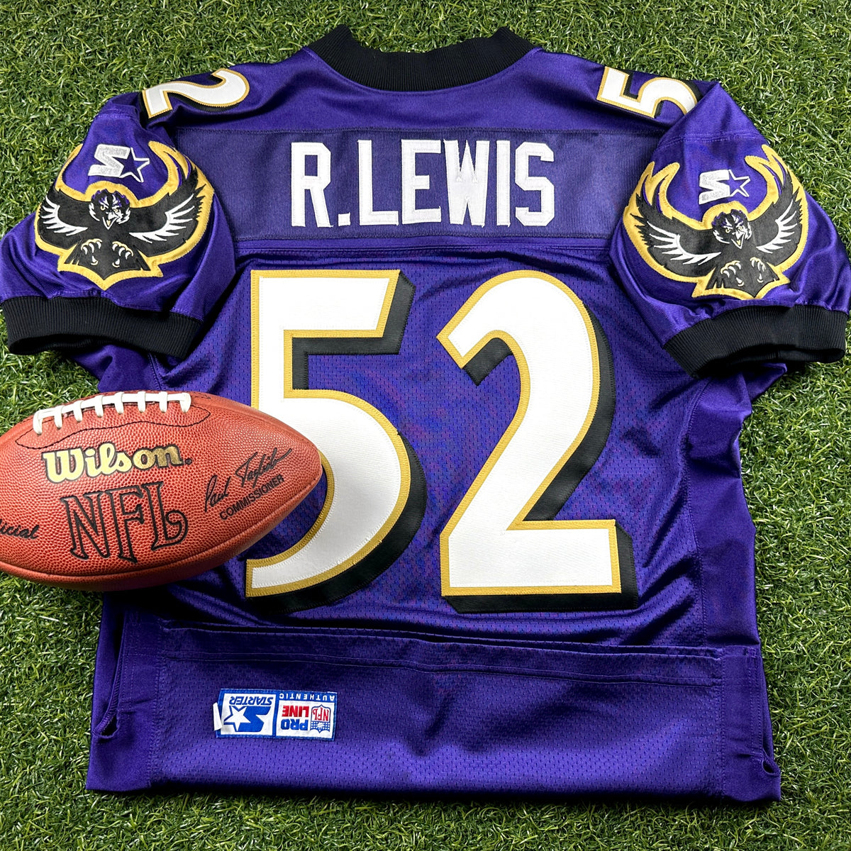1998 Starter NFL Pro Line Authentic Jersey Baltimore Ravens Ray Lewis Sz. 46 L