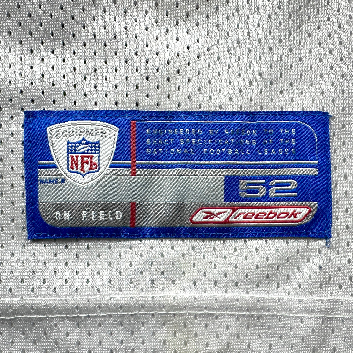 2003 Reebok NFL Authentic Jersey New York Giants Kerry Collins Sz. 52 Vintage