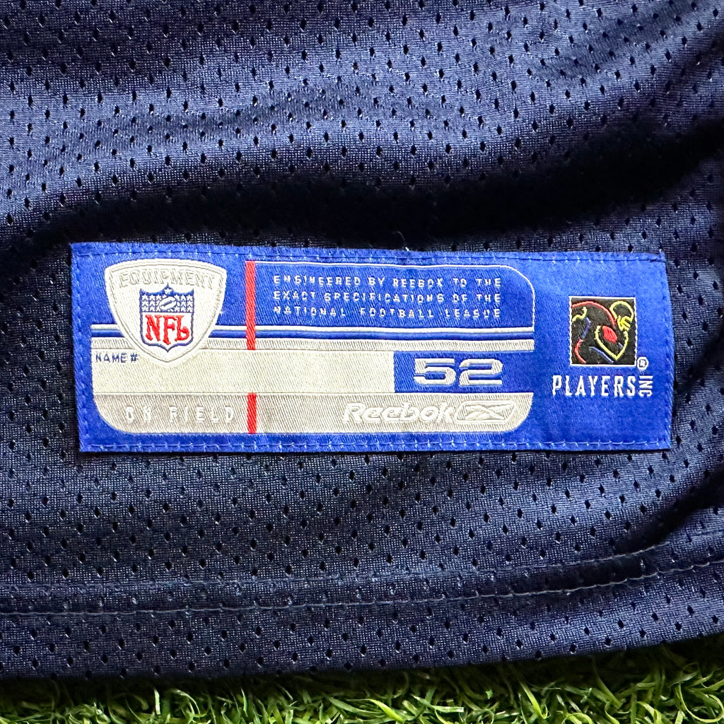 2007 Reebok NFL Authentic Jersey New England Patriots Randy Moss Blue Home Sz. 52