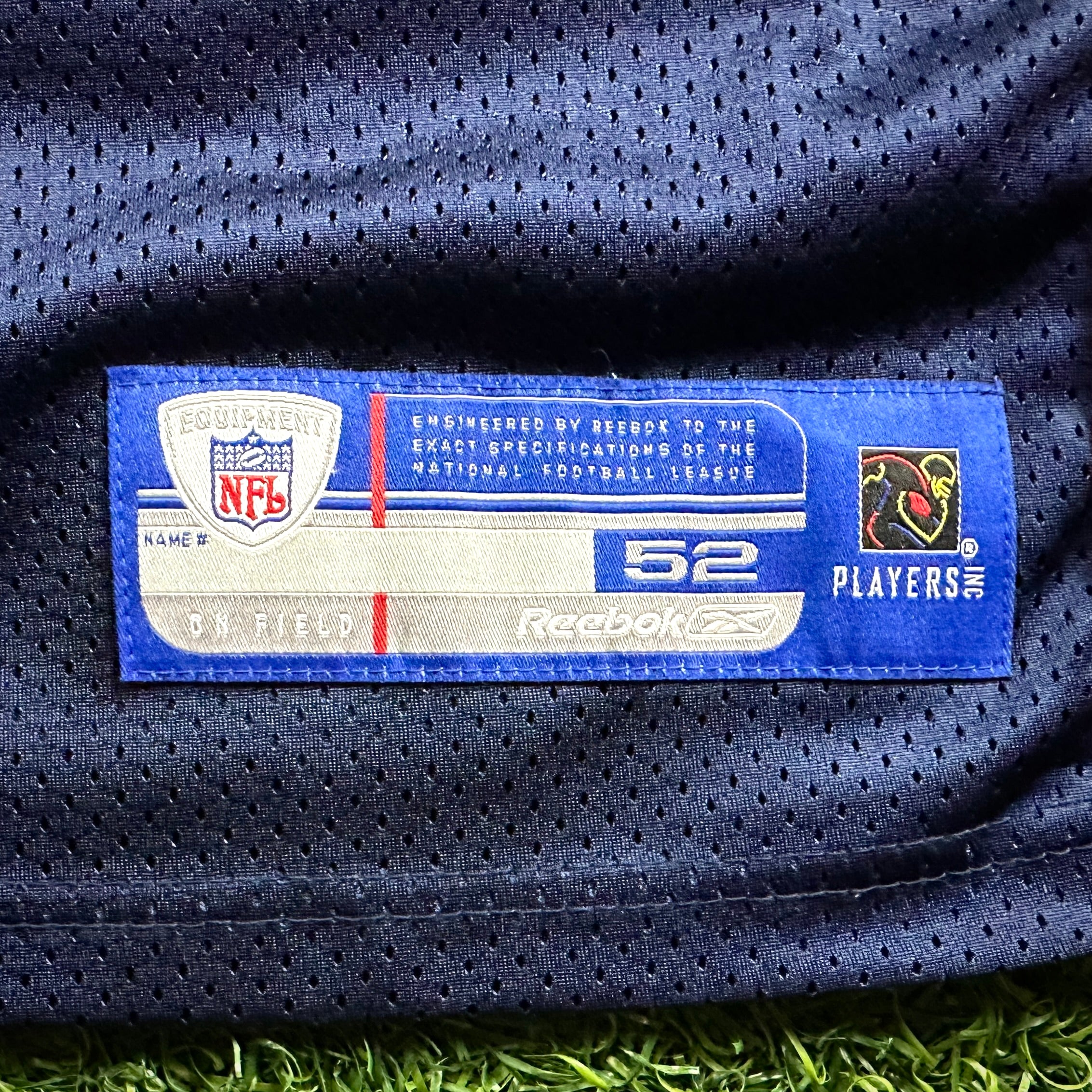 2007 Reebok NFL Authentic Jersey New England Patriots Randy Moss Blue Home Sz. 52