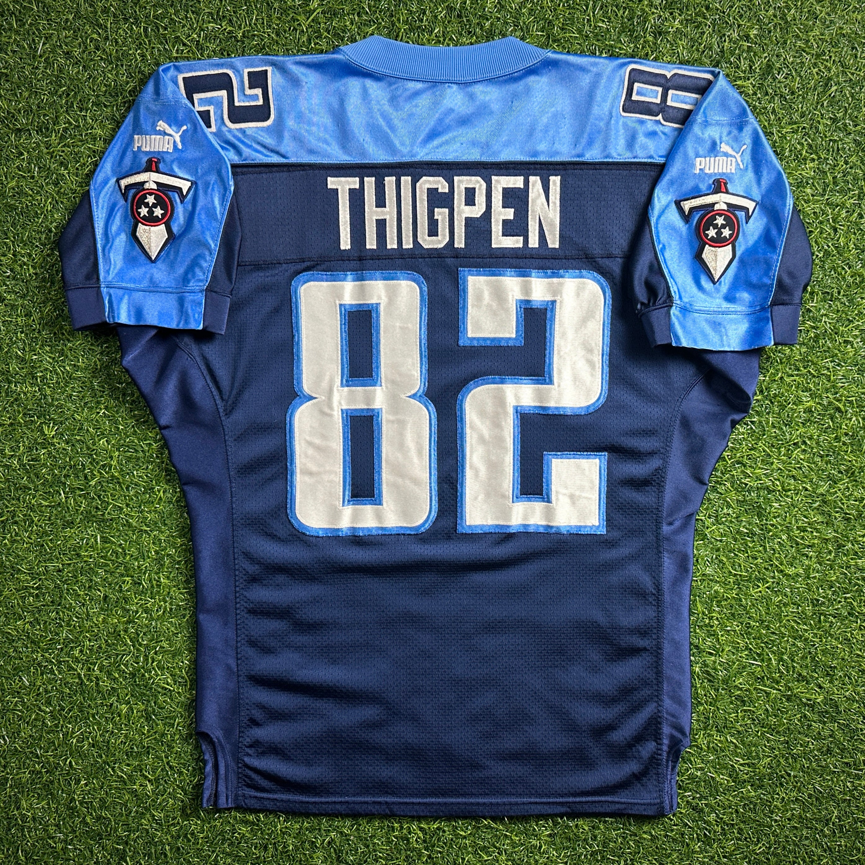 1999 Puma NFL Authentic Jersey Tennessee Titans Yancy Thigpen Sz. 46 Berlin WI