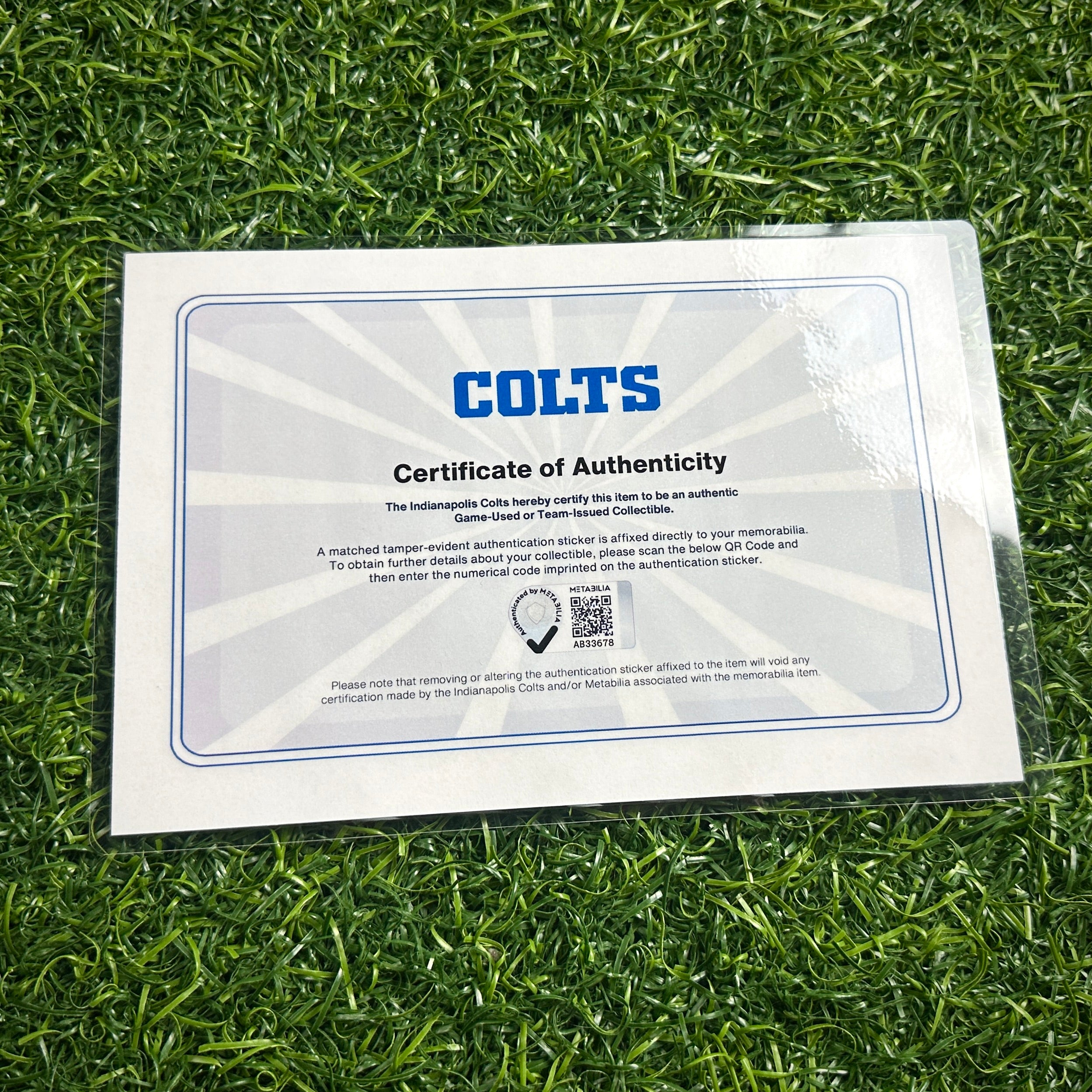 2019 Nike NFL Authentic Game-Issued Jersey Indianapolis Colts James Williams Team COA