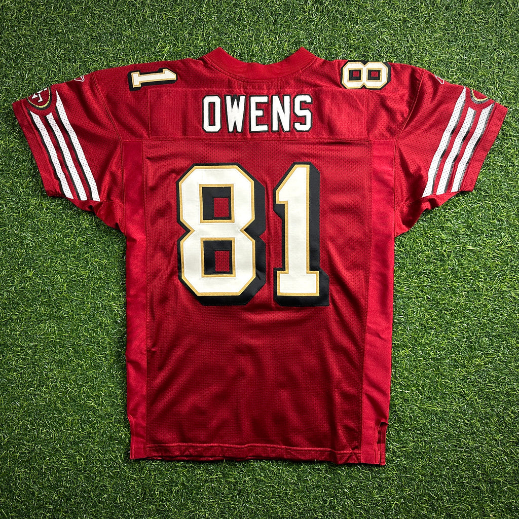 2002 Reebok NFL Authentic Jersey San Francisco 49ers Terrell Owens Sz 48 Vintage