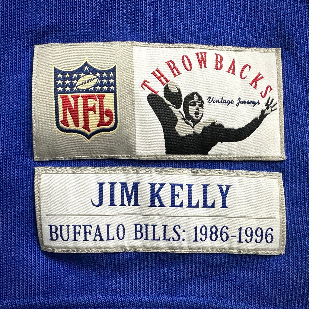 2003 Reebok Gridiron Classics NFL Throwback Jersey Sweater Buffalo Bills Jim Kelly Sz. L Vintage