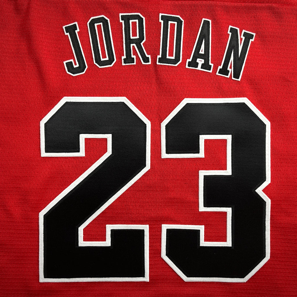 1998 Nike NHL X NBA Mashup Jersey Chicago Bulls Blackhawks Michael Jordan Red Sz. 2XL