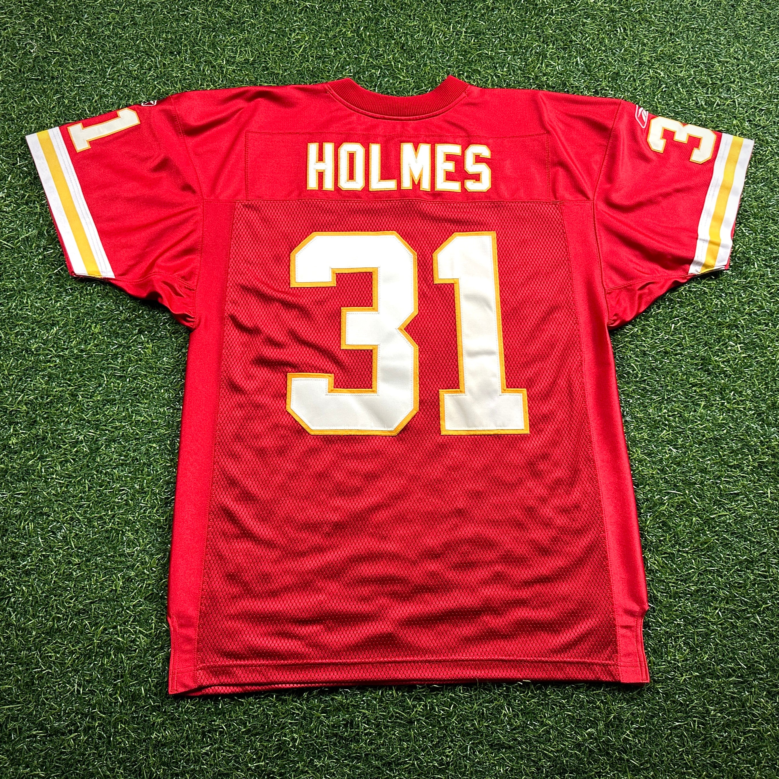 2004 Reebok NFL Authentic Jersey Kansas City Chiefs Priest Holmes Sz. 48 Vintage