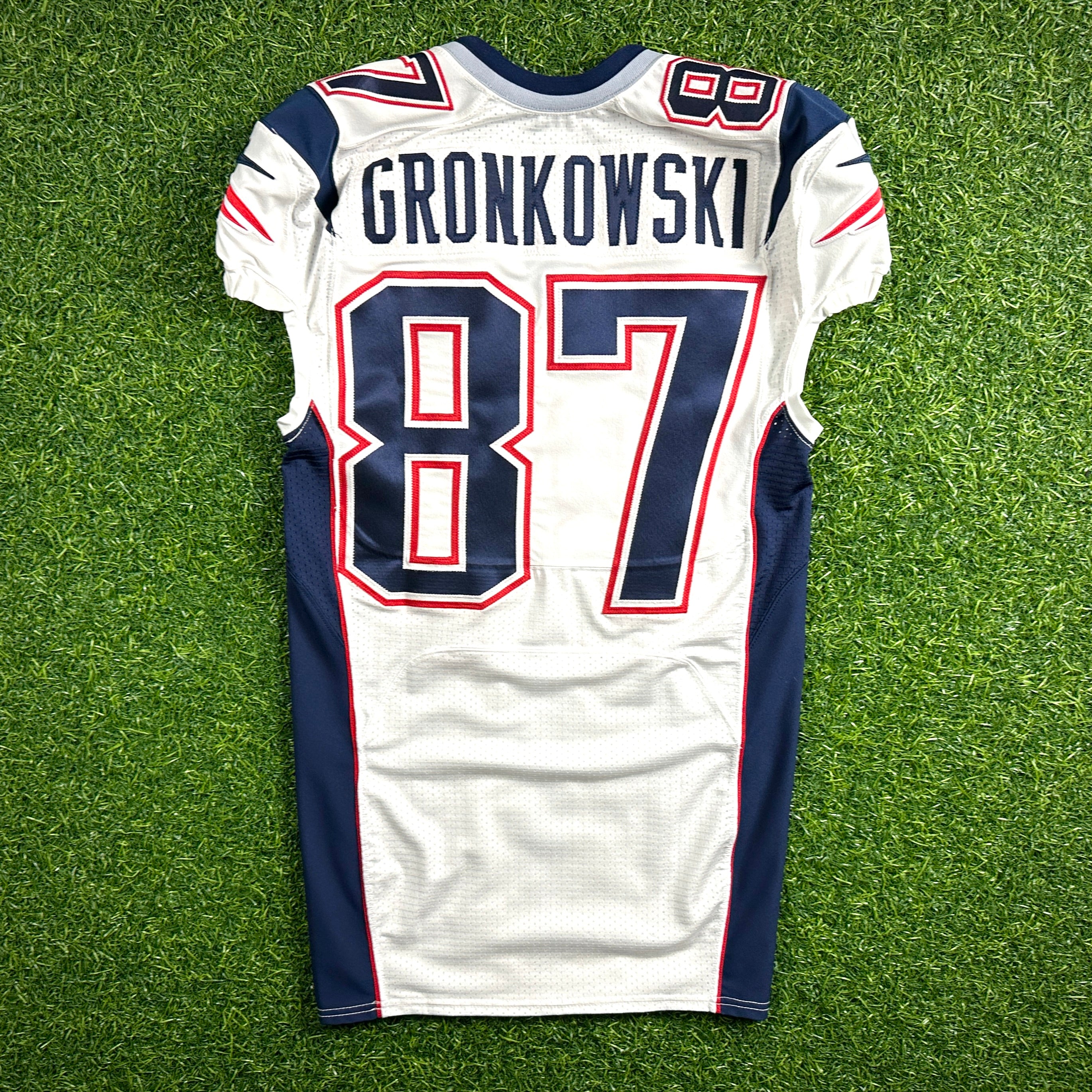 2014 Nike NFL Team-Issued Super Bowl XLIX Game Jersey New England Patriots Rob Gronkowski