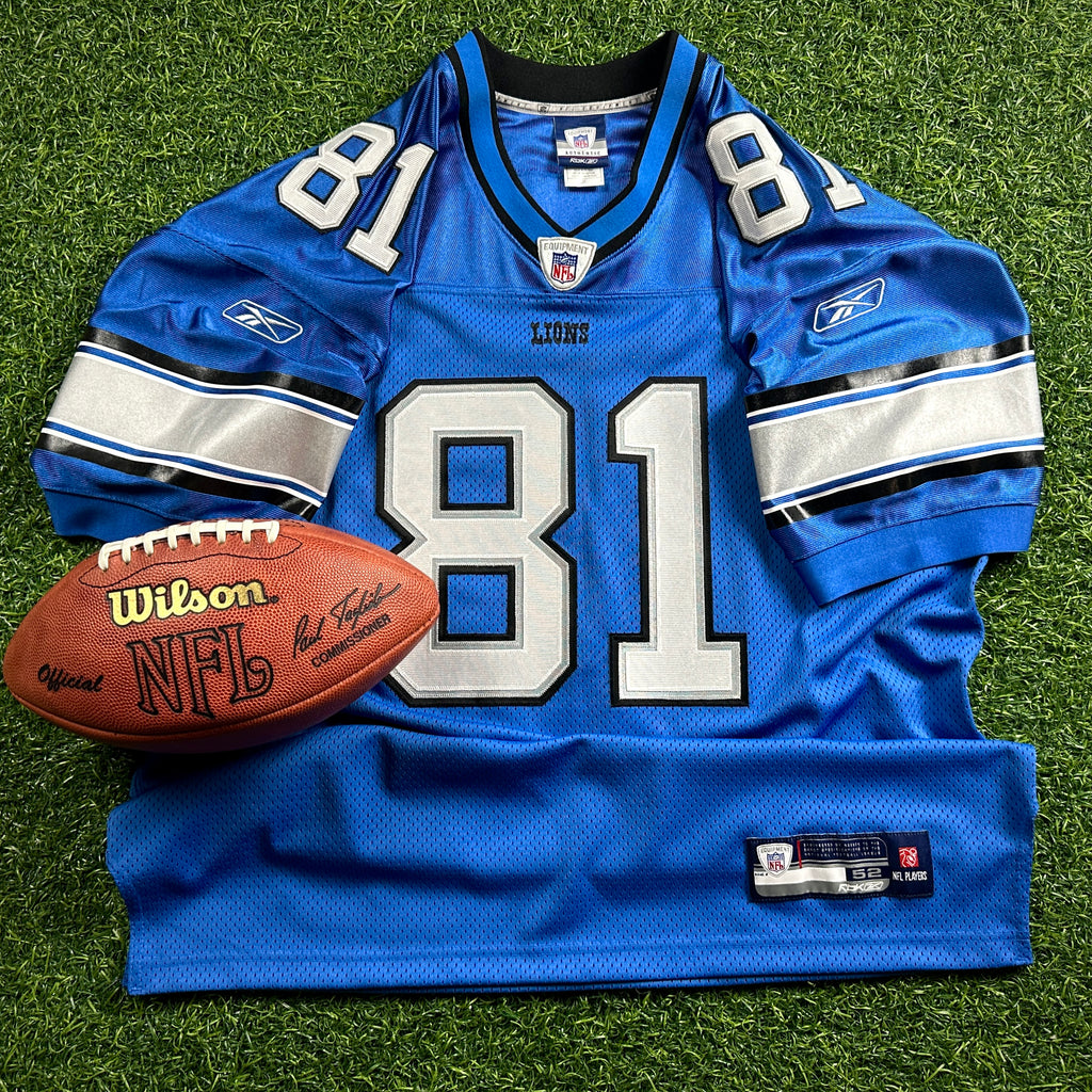 2007 Reebok NFL Authentic Jersey Detroit Lions Calvin Johnson Sz. 52 Rookie Throwback