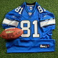2007 Reebok NFL Authentic Jersey Detroit Lions Calvin Johnson Sz. 52 Rookie Throwback