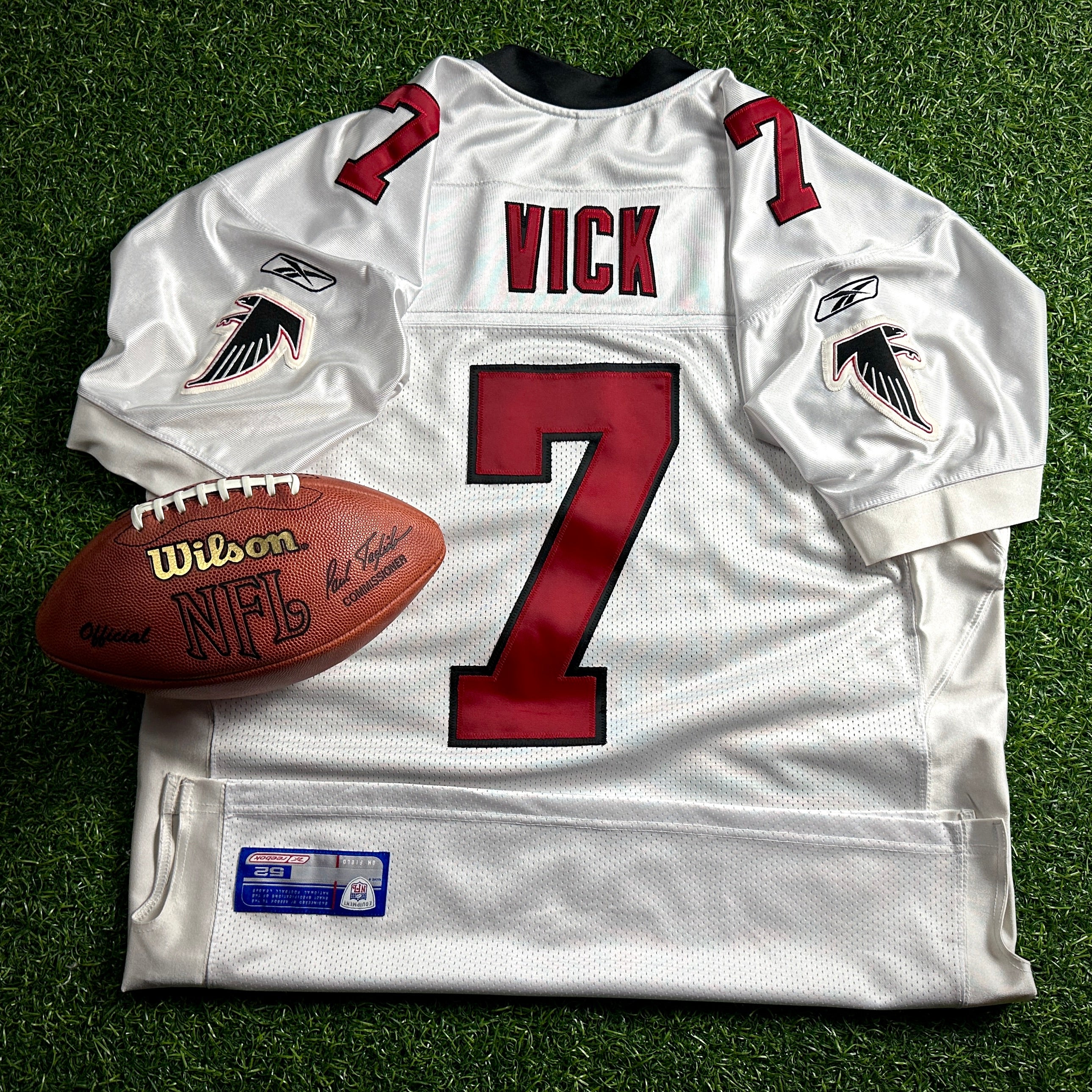 2002 Reebok NFL Authentic Jersey Atlanta Falcons Michael Vick Sz. 52 Vintage