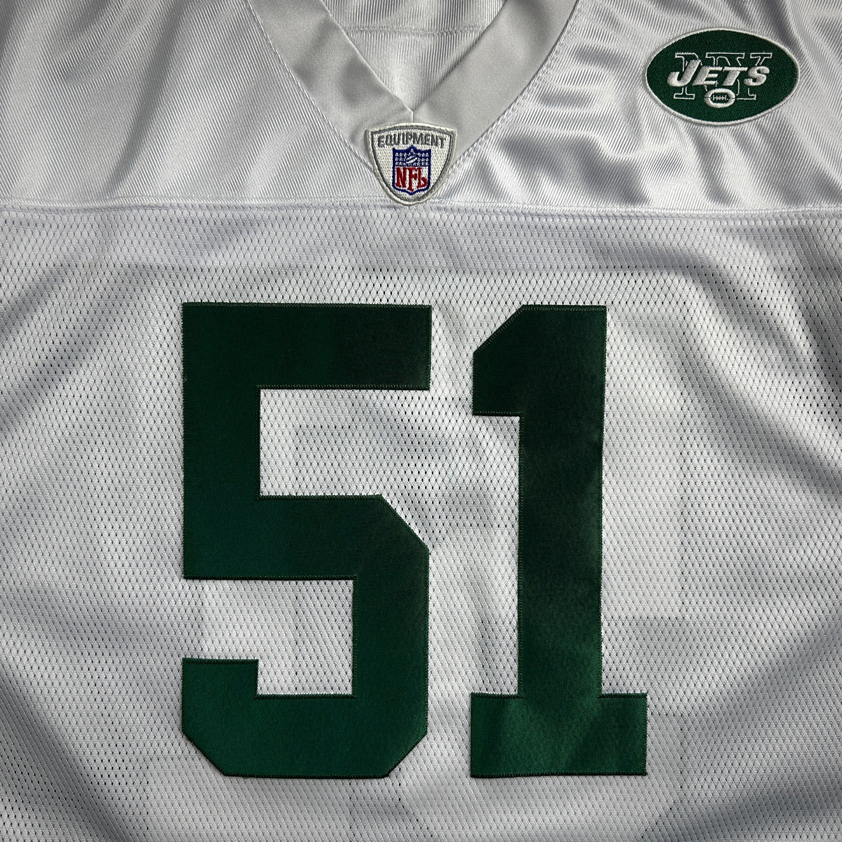 New! 2007 Reebok NFL Authentic Jersey New York Jets Jonathan Vilma Sz. 48 NWT