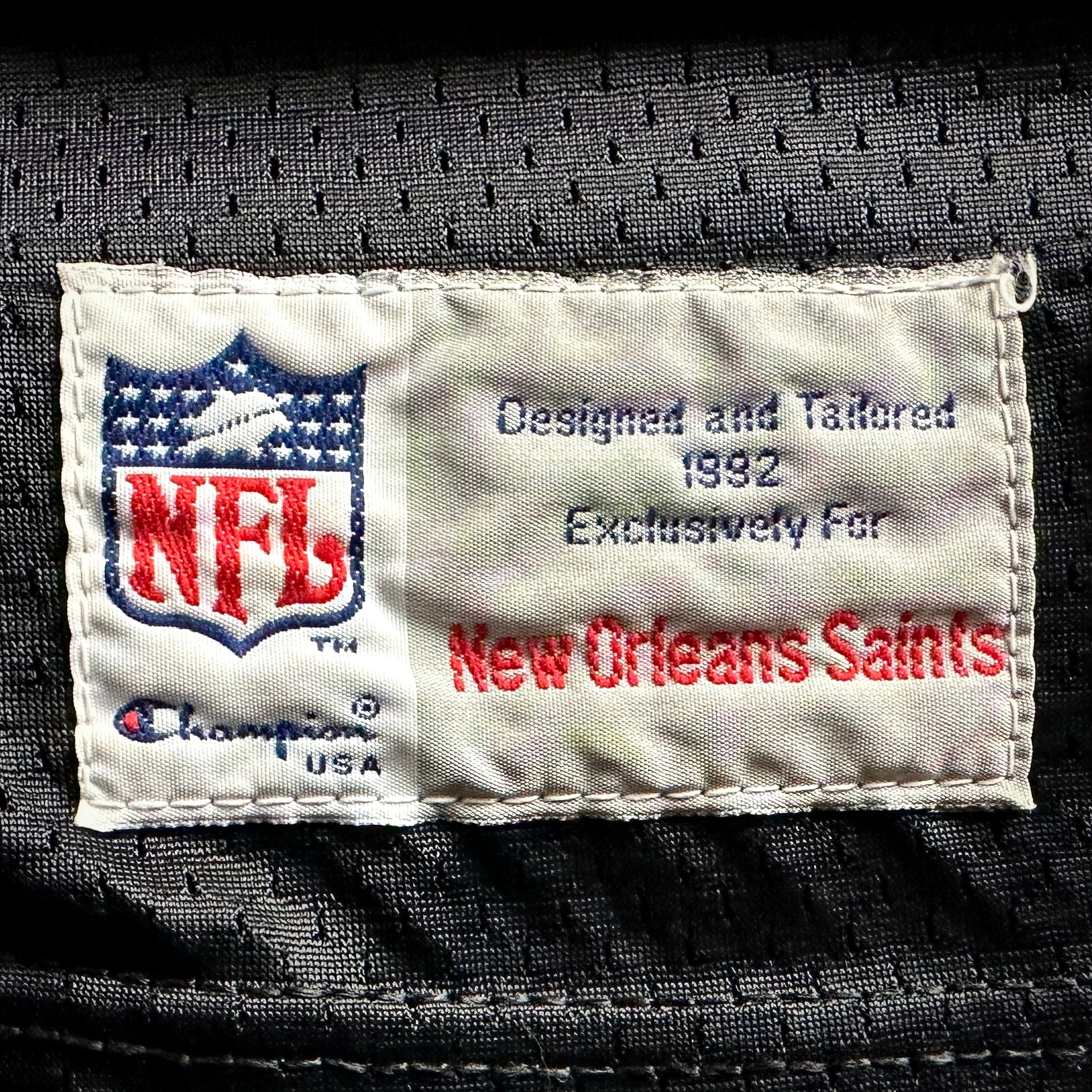 1992 Champion NFL Game Issued Jersey New Orleans Saints Tommy Barnhardt Sz. 44