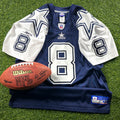 Reebok NFL Authentic Jersey Dallas Cowboys Troy Aikman Sz. 48 Throwback Double Star