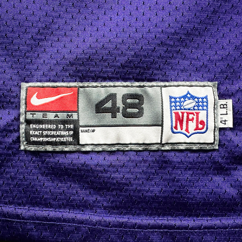 1999 Nike NFL Team-Issued Game Jersey Baltimore Ravens Jonathan Ogden Autograph Sz. 48
