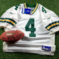 New! 2002 Reebok NFL Authentic Jersey Green Bay Packers Brett Favre Sz. 50 White NWT Vintage