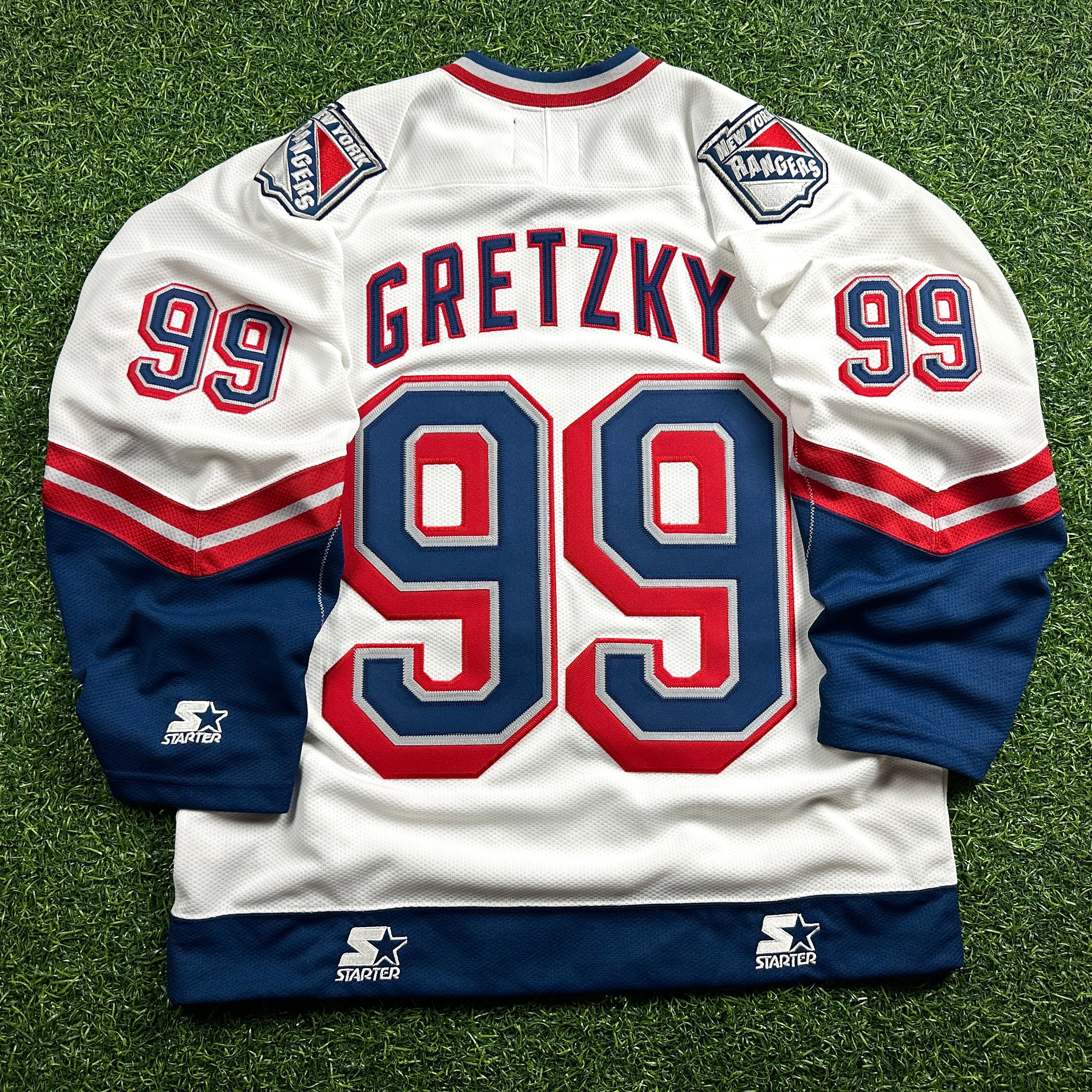 New! 1997 Starter NHL Jersey New York Rangers Wayne Gretzky Sz. M Liberty Vintage