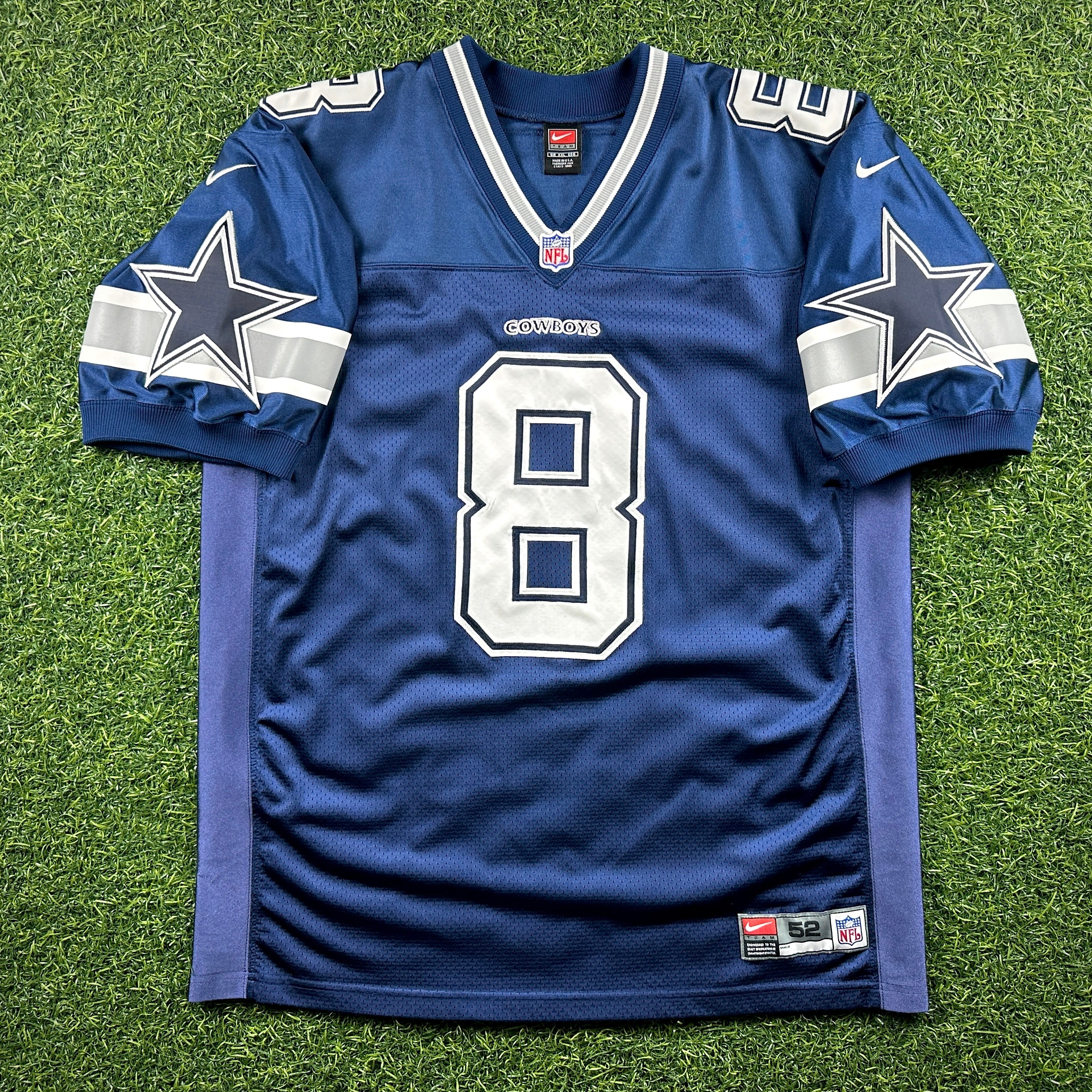 1999 Nike NFL Authentic Jersey Dallas Cowboys Troy Aikman Sz 52 Vintage