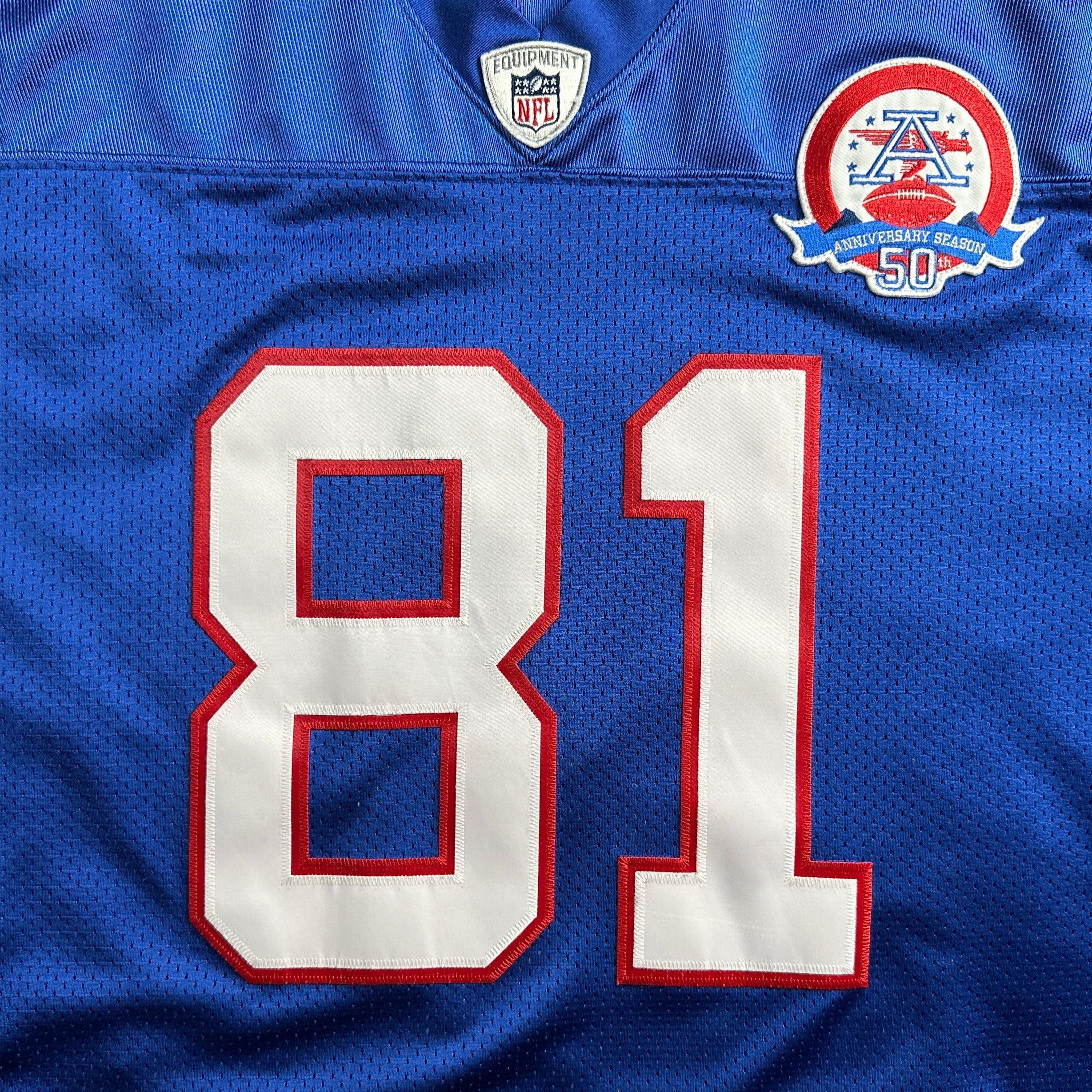 2009 Reebok NFL Authentic Throwback Jersey Buffalo Bills Terrell Owens Sz. 48 Vintage HOF